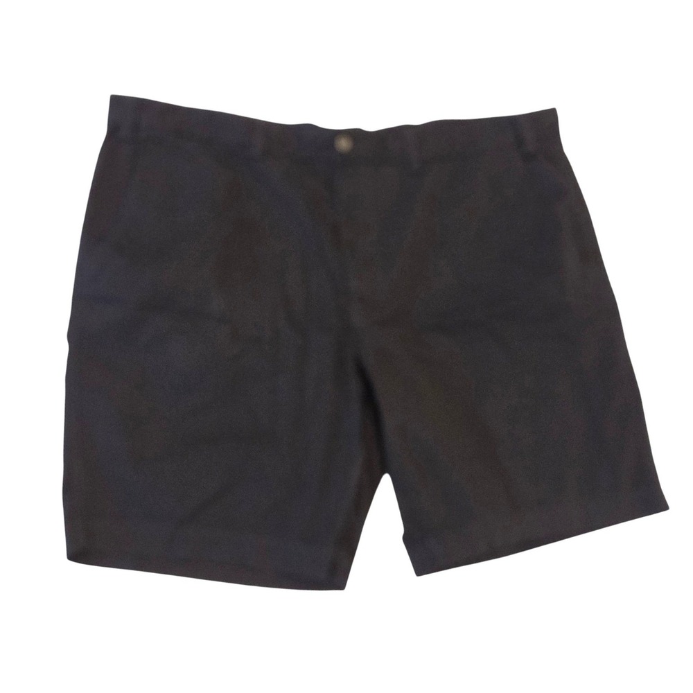 St Johns Bay Mens Chino Shorts Black Comfort Stretch Flat Front 50 Big